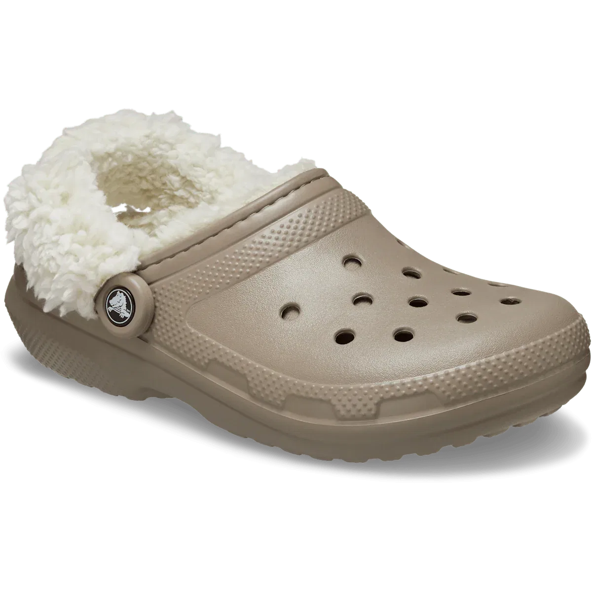 Классические сабо на флисовой подкладке Crocs, Mushroom — фото 3