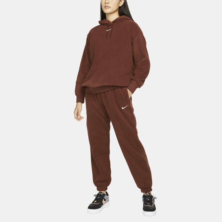 Трикотажные спортивные штаны женские бордовые Nike — фото 3