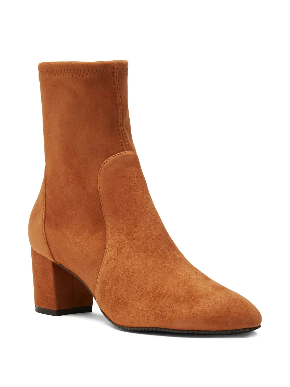 Ботильоны Yuliana из эластичного материала с каблуком 60 мм Stuart Weitzman, коричневый — фото 2