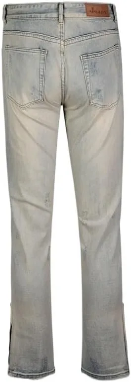 Zipper Hemline Slim Fit Pants для мужчин и женщин — фото 2