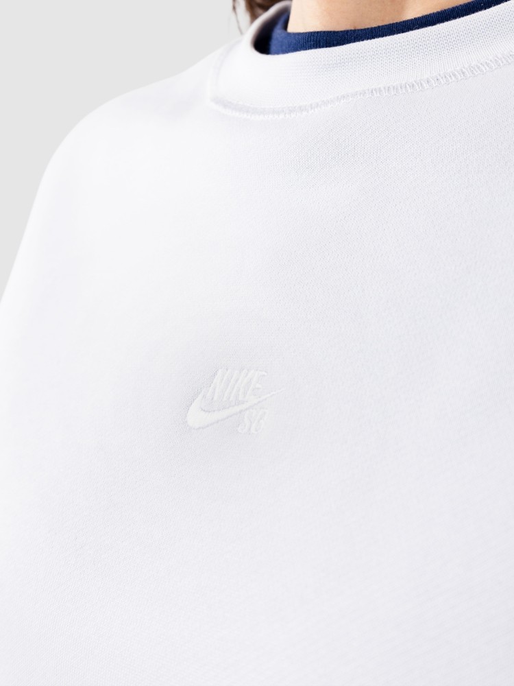 Свитер Nike SB Fleece Skate Crew Sweater, football grey/white — фото 4
