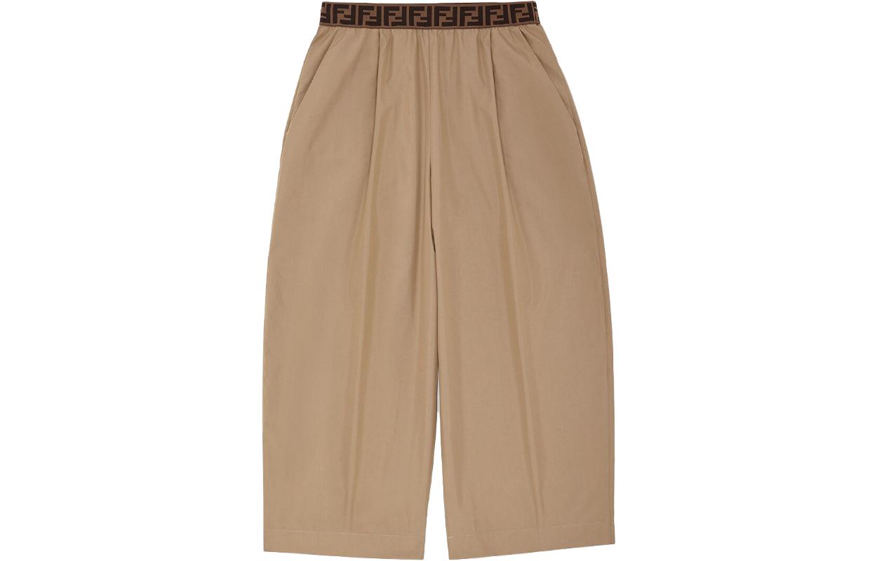 

Детские вязаные спортивные штаны FENDI, хаки