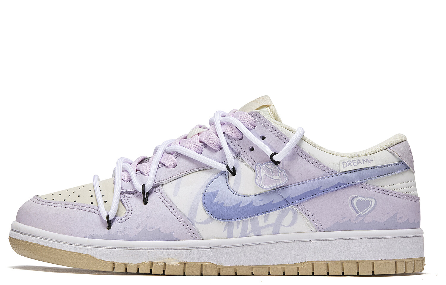 

Кроссовки Nike Dunk Skateboarding Shoes Men Low-top Blue/Purple, серый