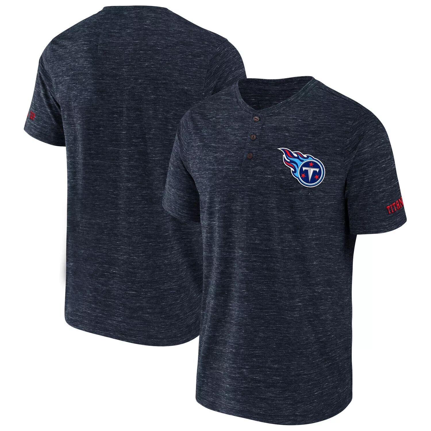 

Мужская футболка NFL x Darius Rucker Collection от Fanatics Navy Tennessee Titans Slub Henley футболка