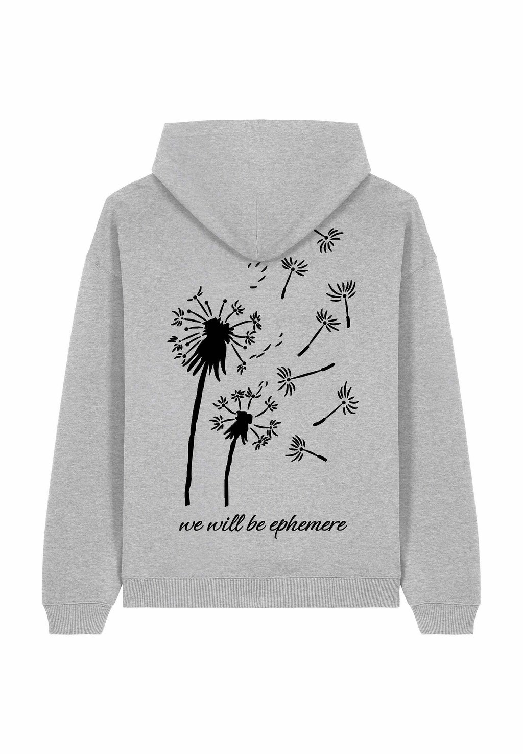 

Толстовка EPHEMERE BACK PRINT UNISEX HEAVYWEIGHT - Hoodie Mira Paris, пятнистый серый