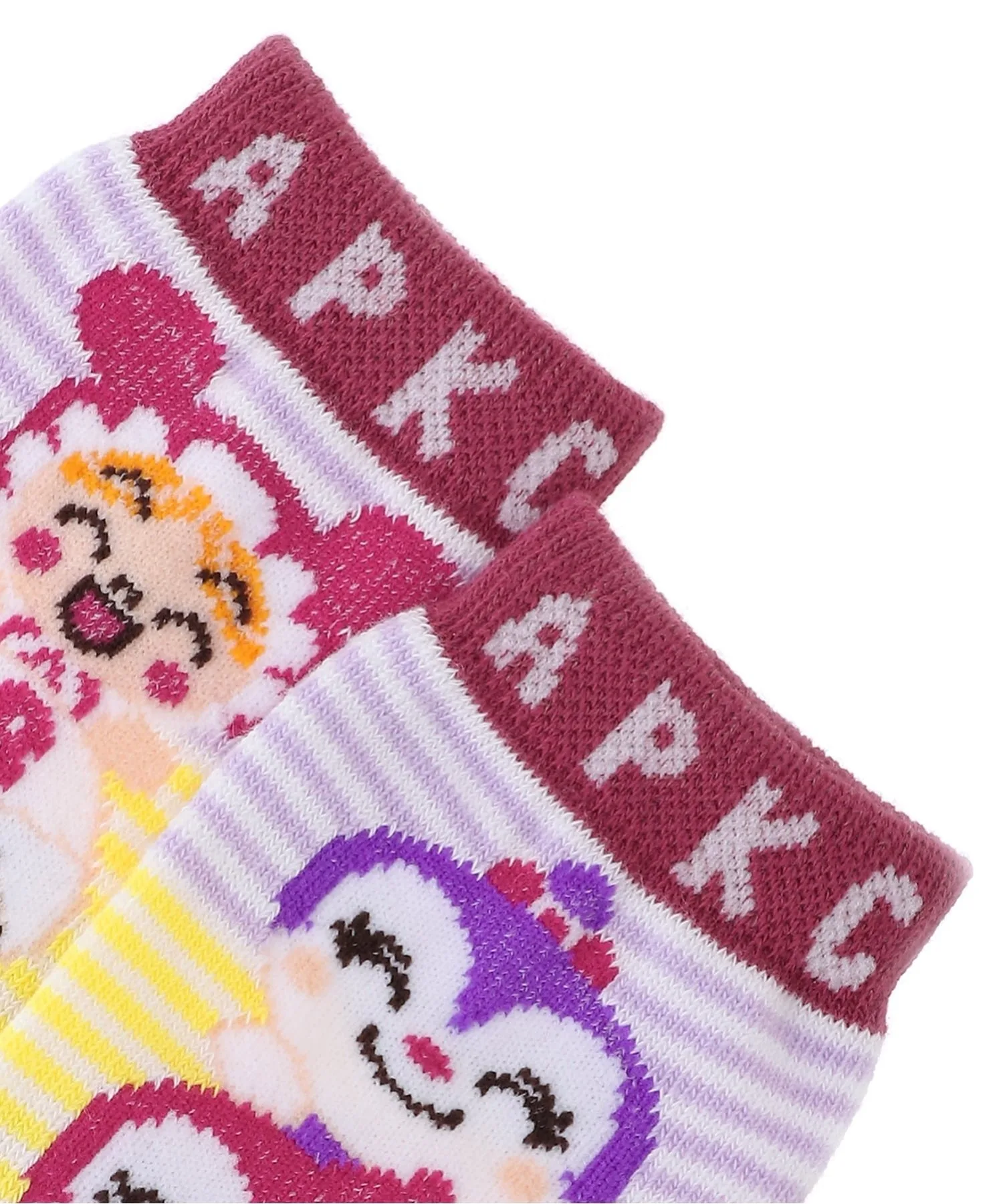 APKC/(K) Обычные носки Niconico Кокин-чан Докин-чан Anpanman Kids Collection, pink — фото 3