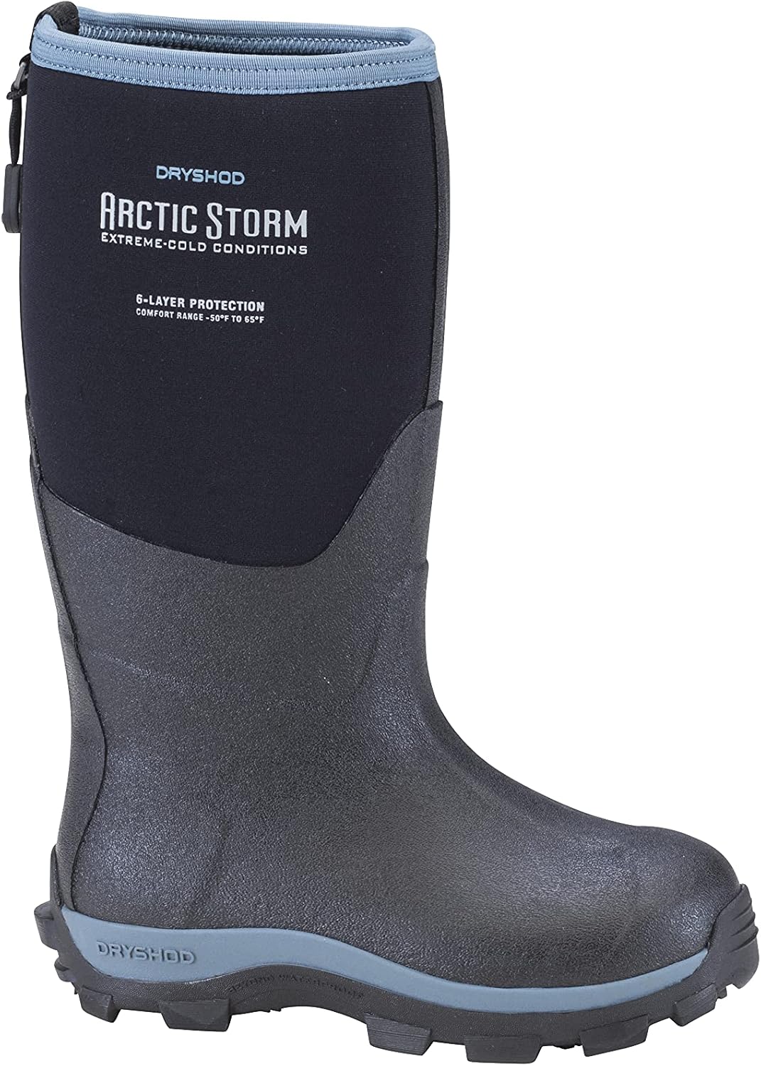Зимние сапоги Dryshod Arctic Storm для мальчиков, Морозостойкие, Водонепроницаемые, С утеплителем, ARS-KD, черный/синий — фото 4