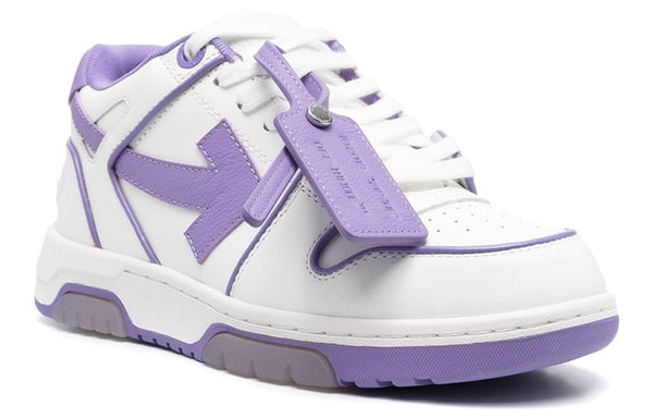 Кроссовки out of office low-top leather sneaker 'purple white' Off-White, фиолетовый — фото 2