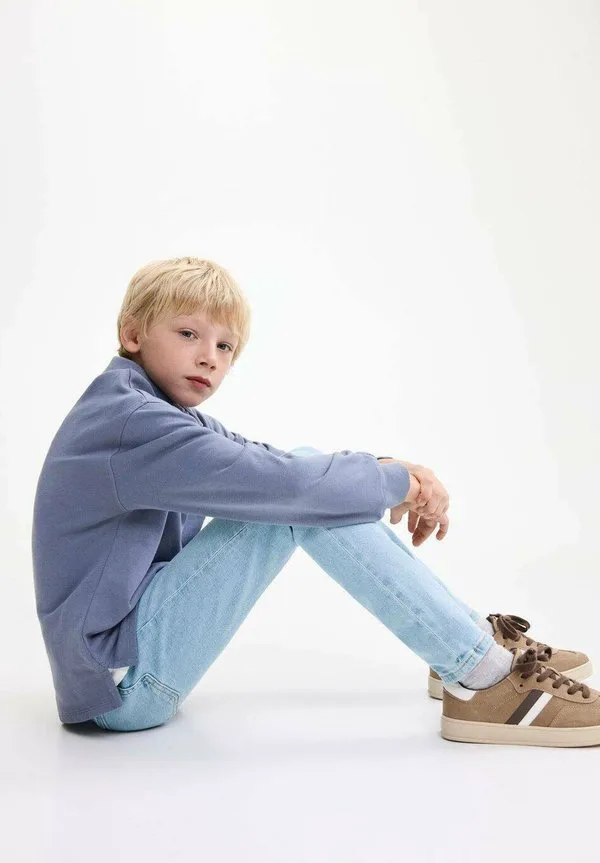 Детские джинсы узкие Mango Kids, Light Blue — фото 2