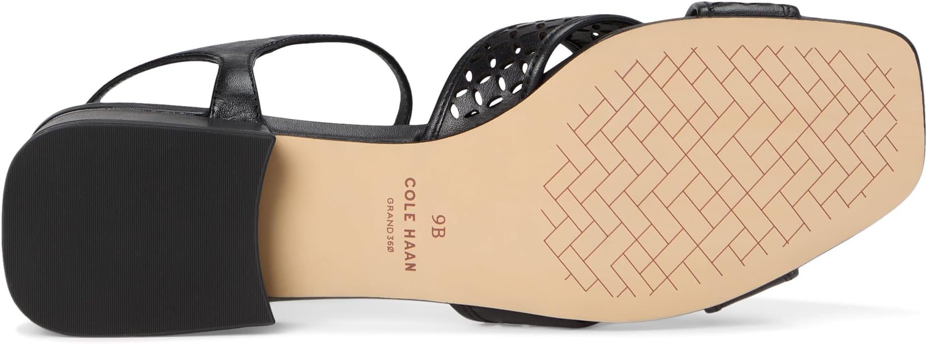 Туфли Cole Haan Patie Sandals, цвет Black Perforated Leather — фото 3