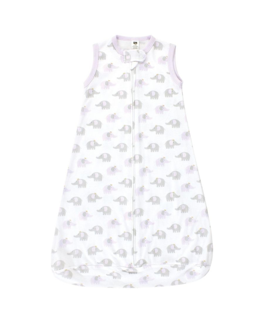 Хлопковая блузка с длинными рукавами - решение для сна Hudson Baby, Lilac elephants sleeveless — фото 2
