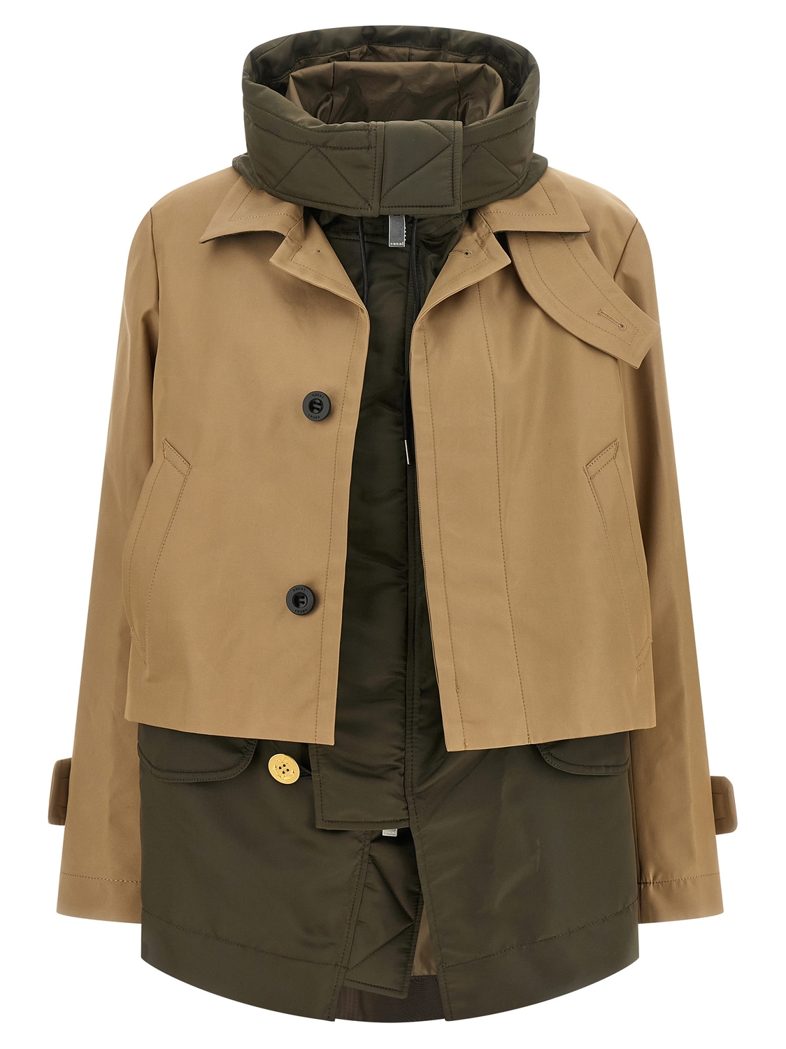 

Куртка с двойным слоем SACAI, мультиколор