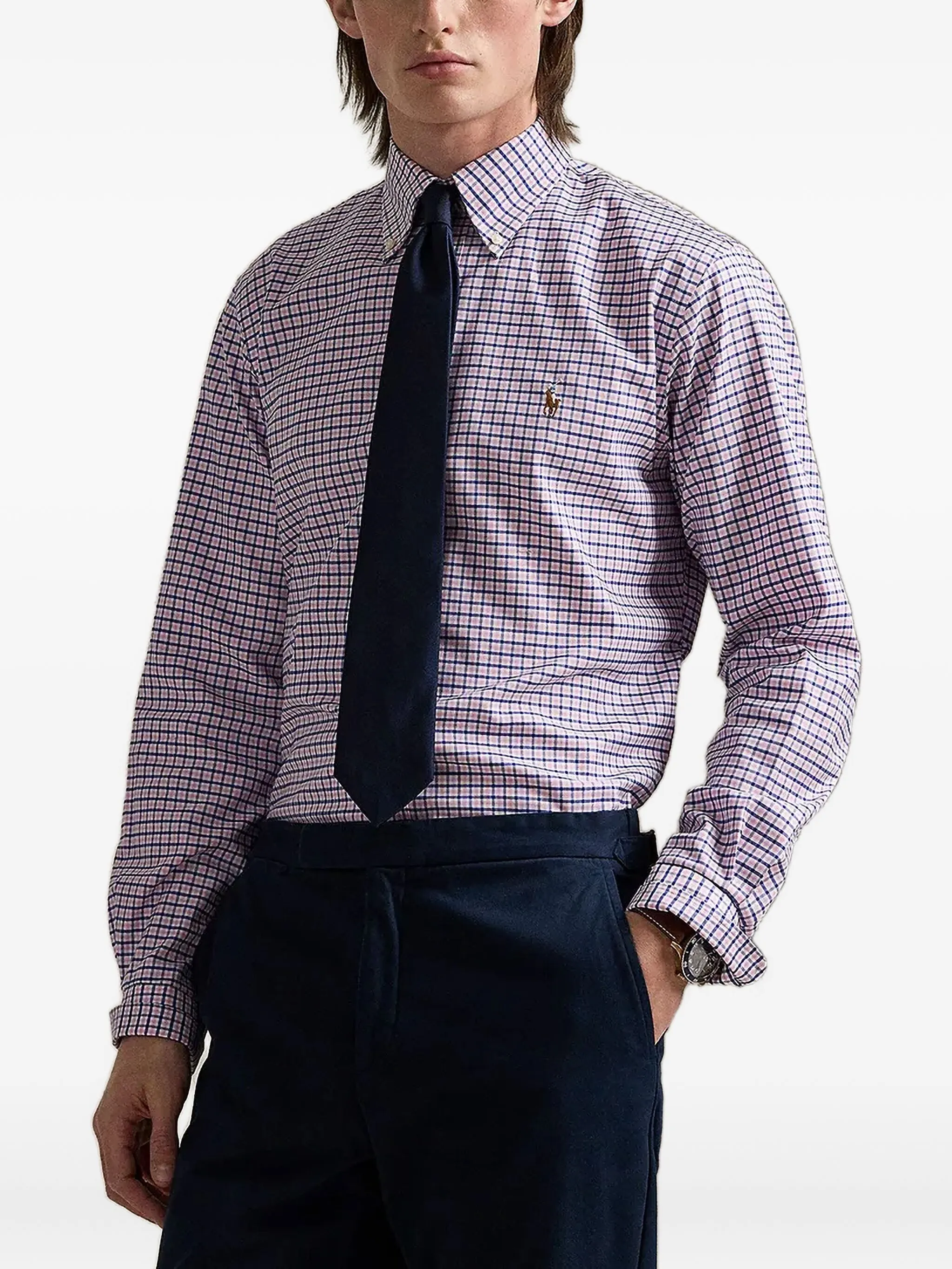 

Рубашка в клетку Polo Ralph Lauren, фиолетовый