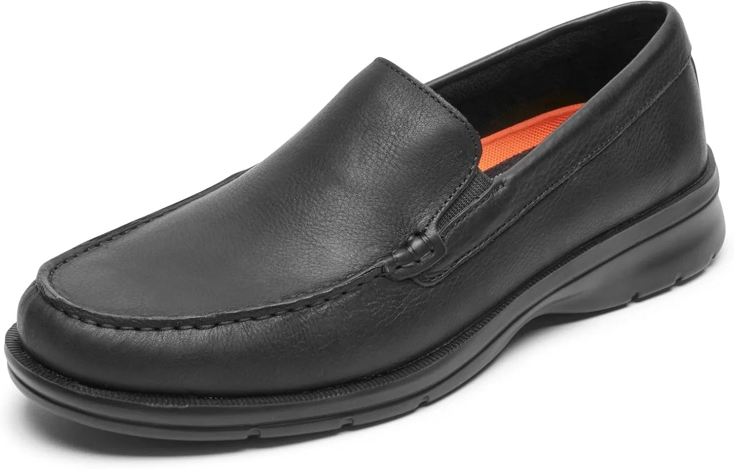 Мужские венецианские туфли Rockport Palmer, Black Tumbled