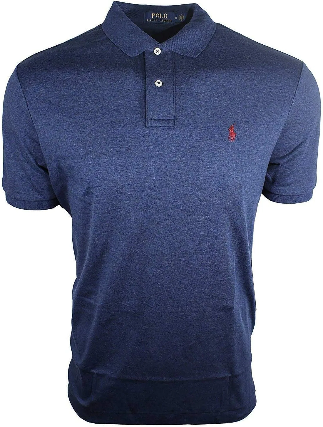 Мужское поло, классический крой, POLO RALPH LAUREN, Navy Heather (Red Pony)