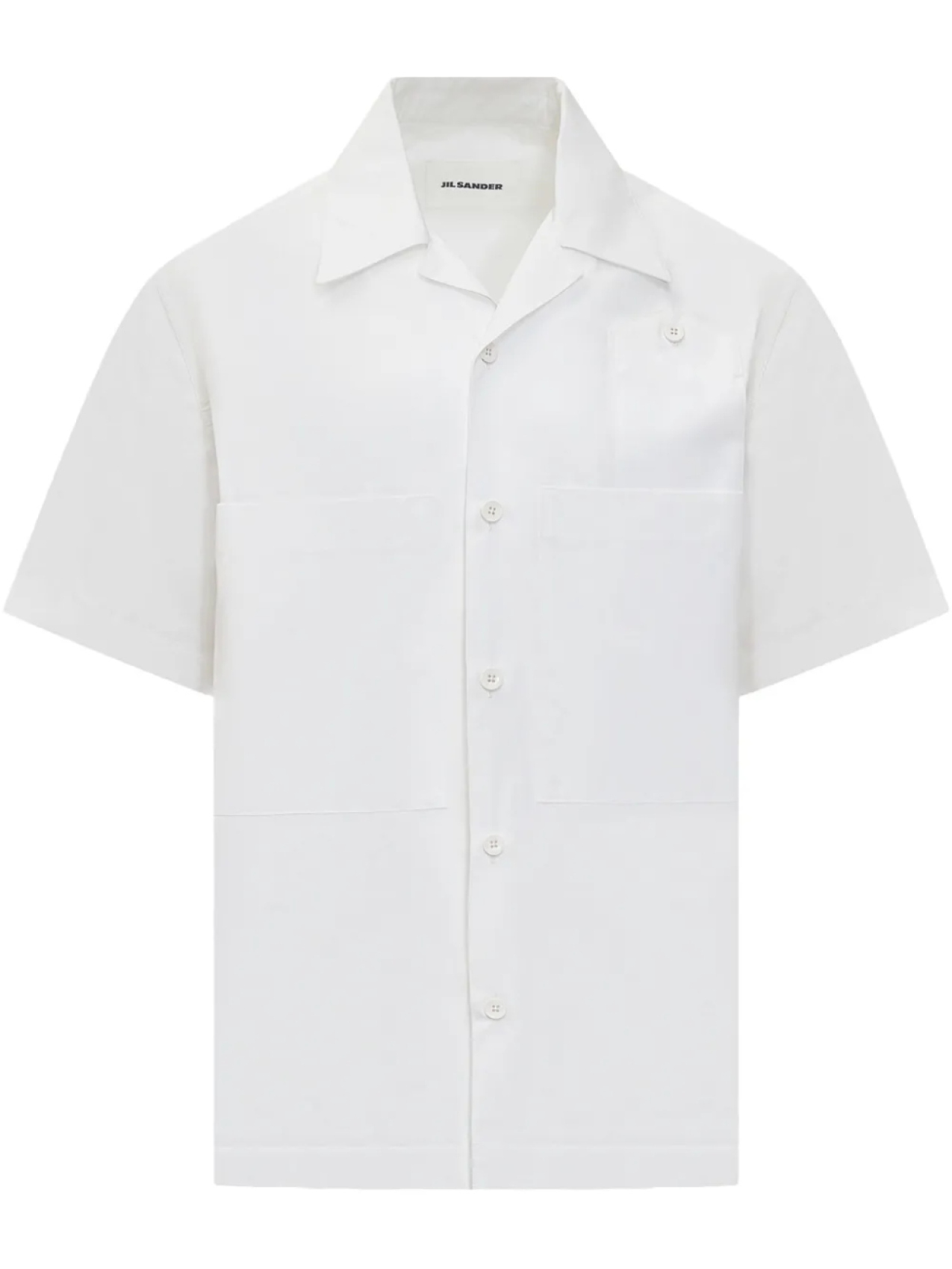 

Хлопковая рубашка Jil Sander, белый
