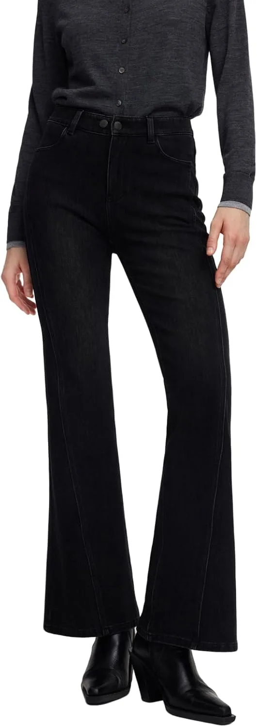 

GOELIA Утепленные джинсы Women High Waist Wide Leg