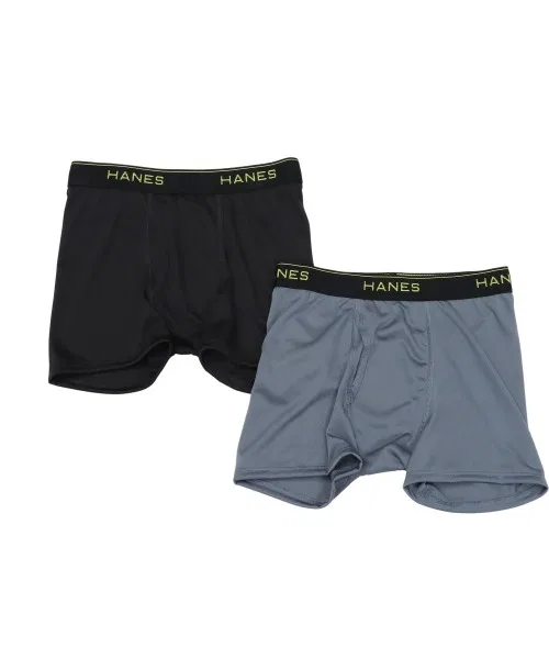 Детские боксеры-брифы 2 шт., X-TEMP, Hanes, полиэстер