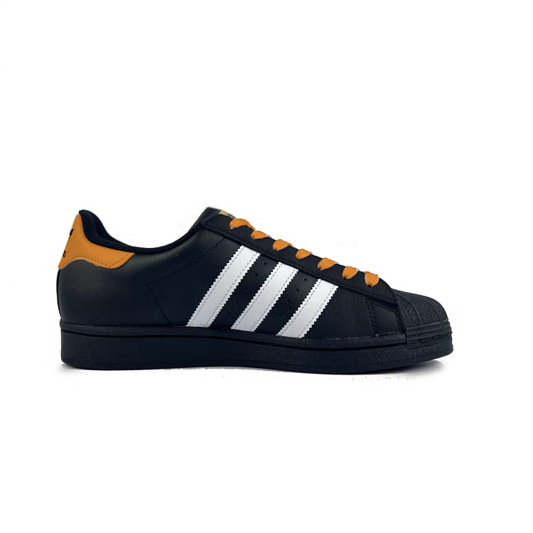 SUPERSTAR Противоскользящие Кроссовки Низкие Унисекс Черные Оранжевые Adidas Originals — фото 2