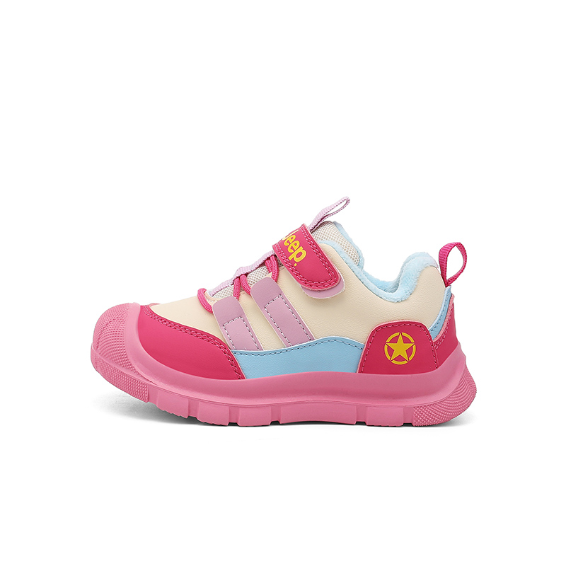 

Explorer 20 детские утепленные нескользящие износостойкие ботинки Jeep, clearwater синий/розовый розовый[thin cotton]