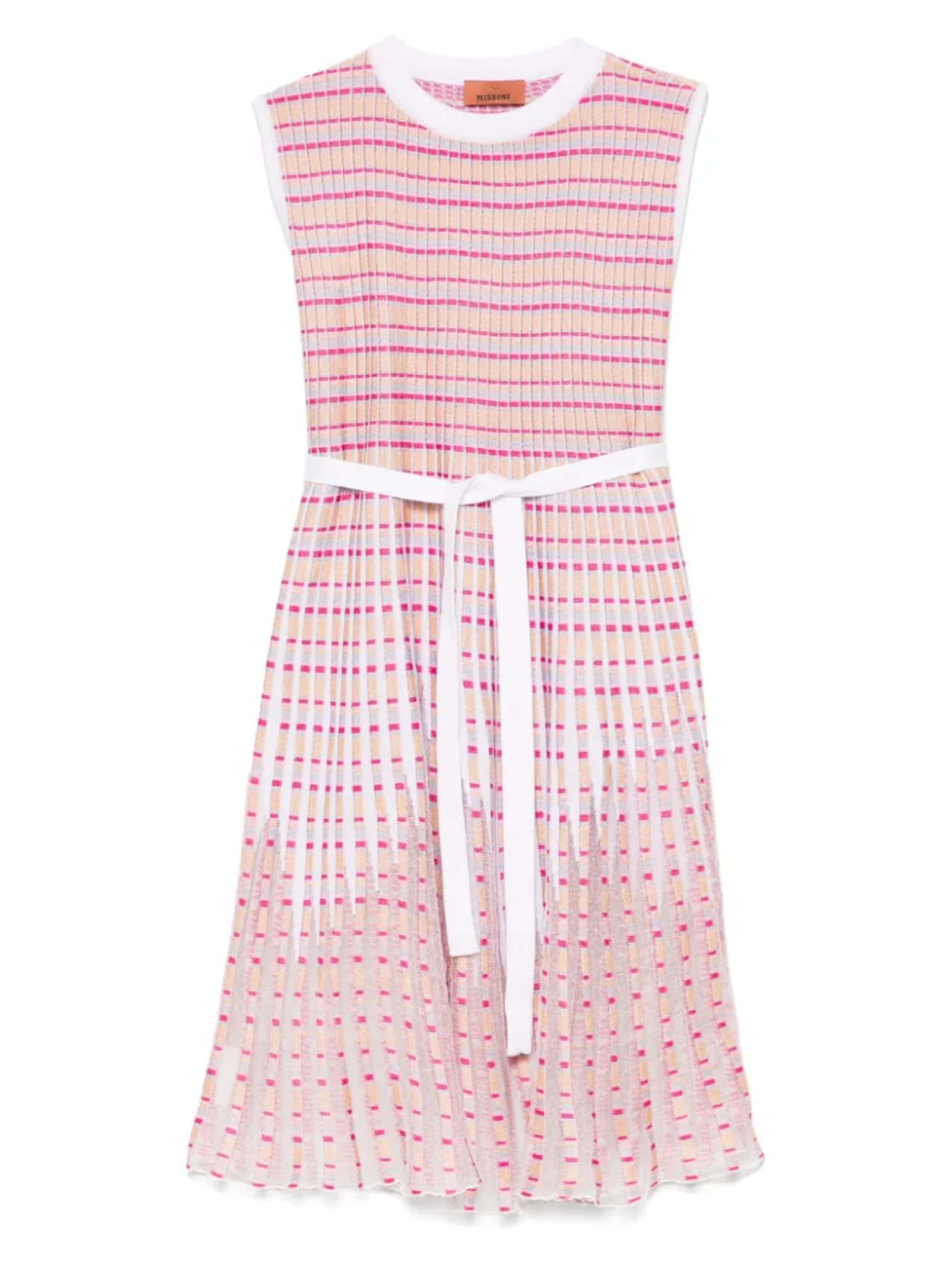 

Полосатое платье Missoni Kids, розовый