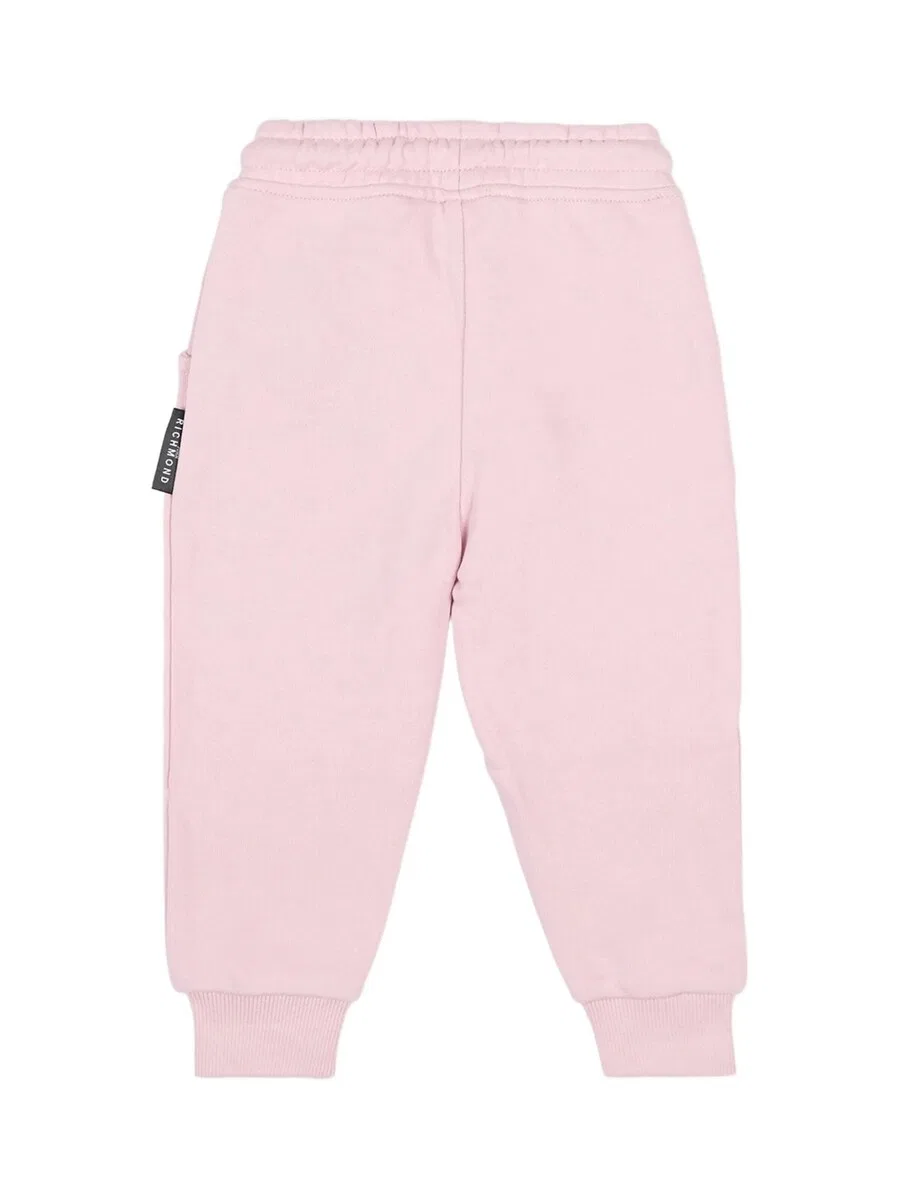 Брюки John Richmond Regular 'Pantalone felpa rosa per neonata' розового цвета — фото 2