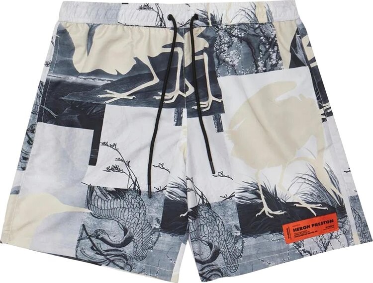 

Шорты для плавания Heron Preston Cutout Swimshorts 'Grey', серый