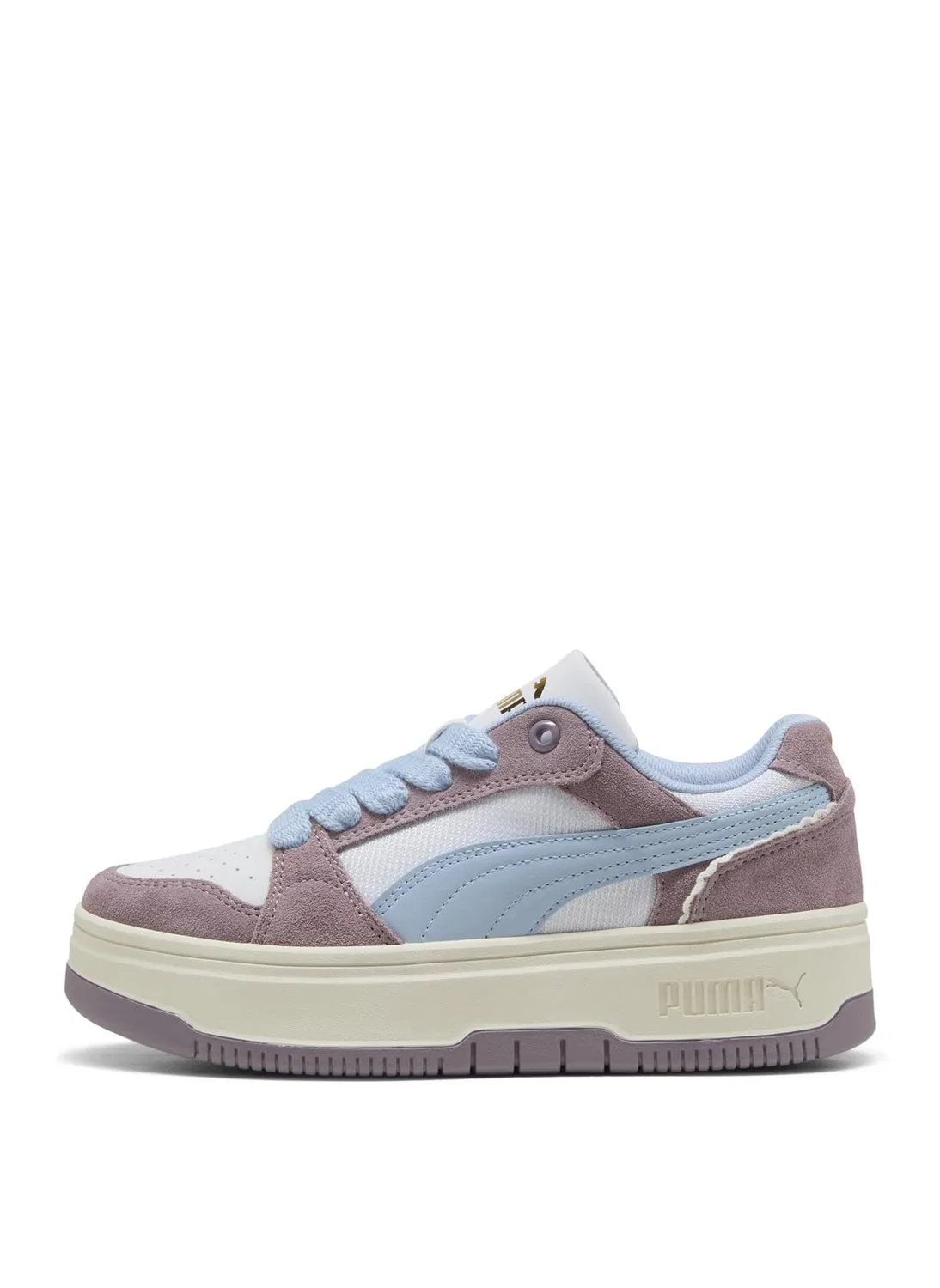 Детские кроссовки для девочек Rebound Memories Jr PUMA Puma White Plum Jam Haute Tropic