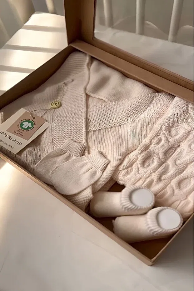 Детский комплект для новорожденных из хлопка Çaren kids Nipperland, Ecru
