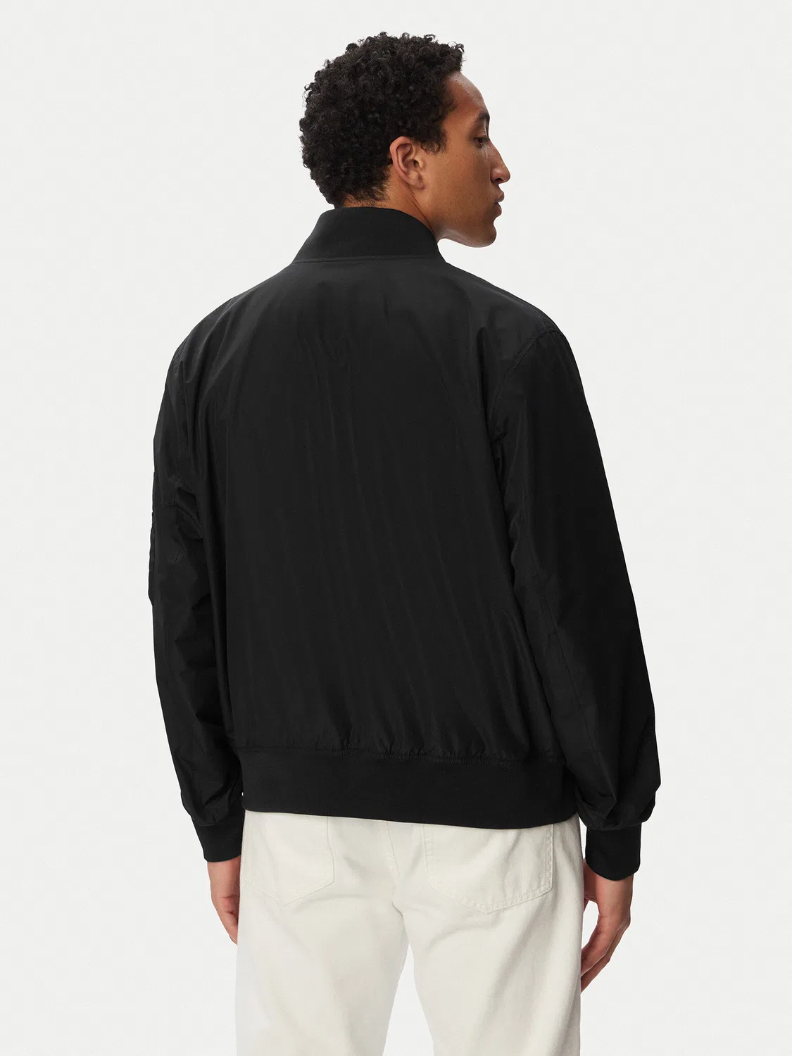 Мужской бомбер стандартного кроя Packable Bomber Tommy Hilfiger, черный — фото 3