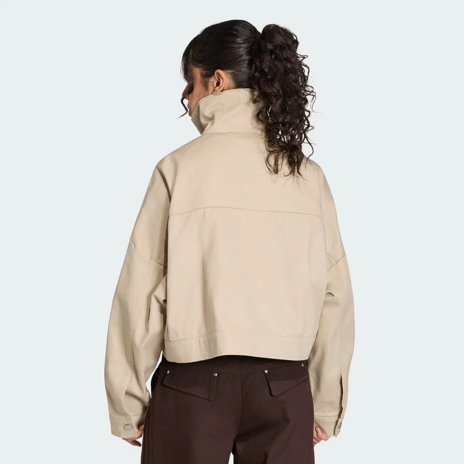 Женская куртка свободного кроя Premium Essentials Adidas Originals, хаки — фото 2