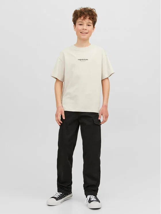 Футболка loose fit Vesterbro Jack & Jones Junior, бежевый — фото 2
