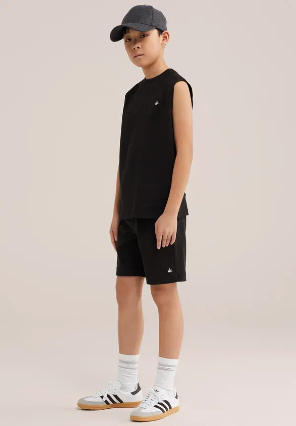 Топ хлопковый We Fashion, черный