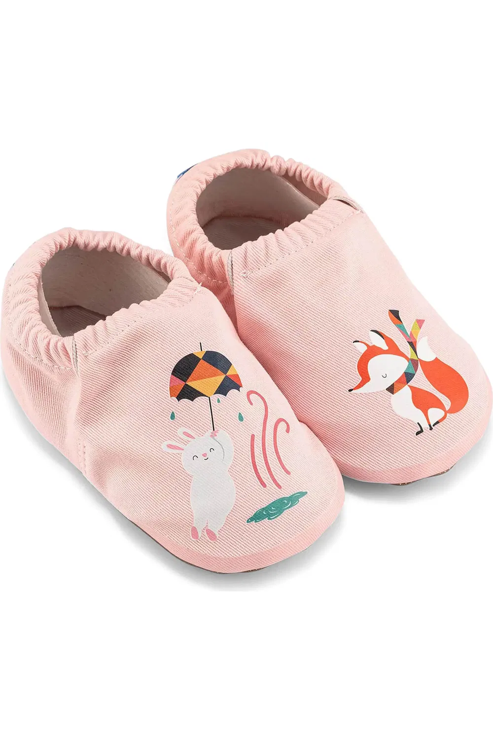 Детские туфли слипоны на плоской подошве Jack Rabbit Hopfrög Kids, Powder Pink