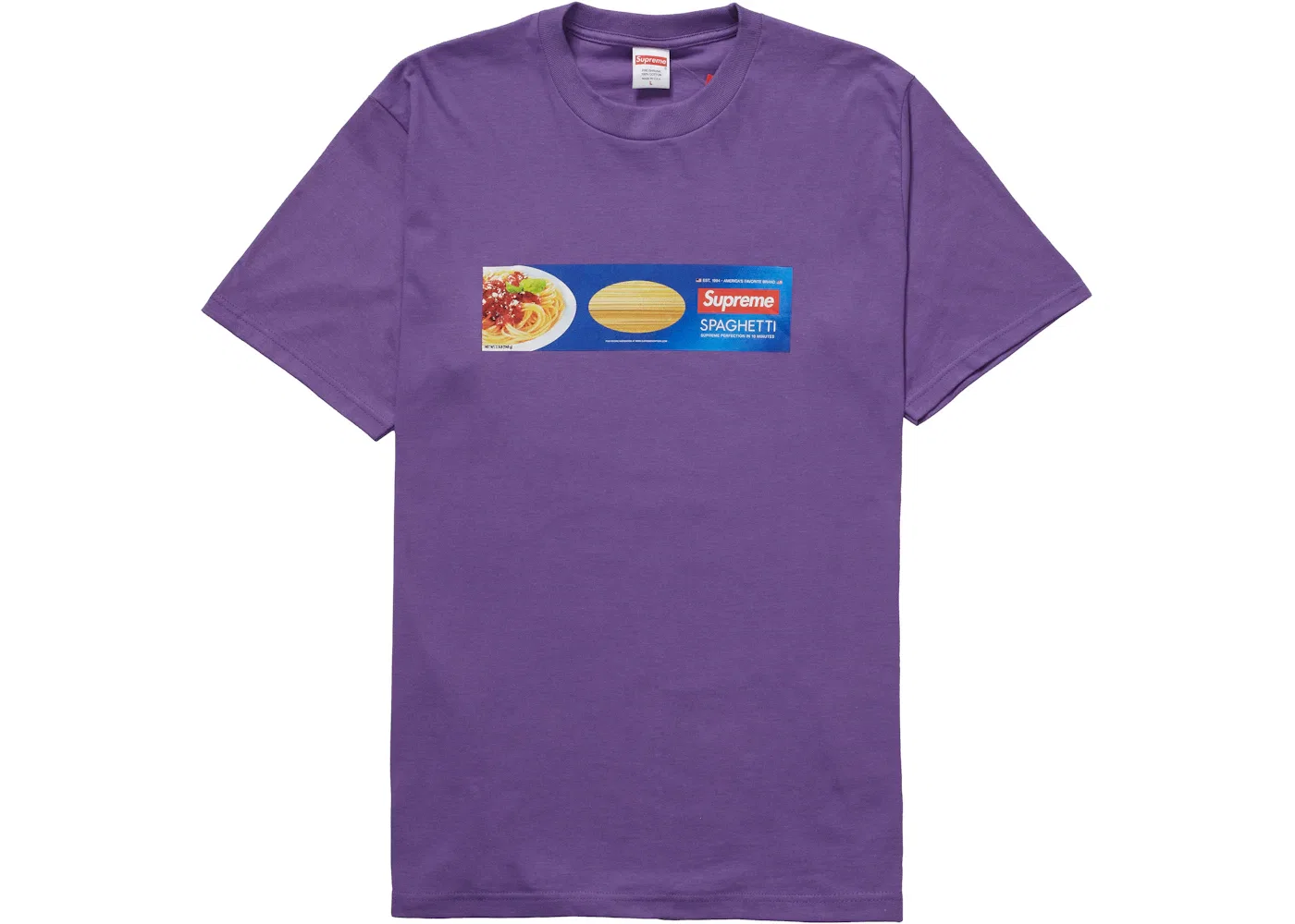 Мужская футболка с принтом Spaghetti Tee Supreme, фиолетовый