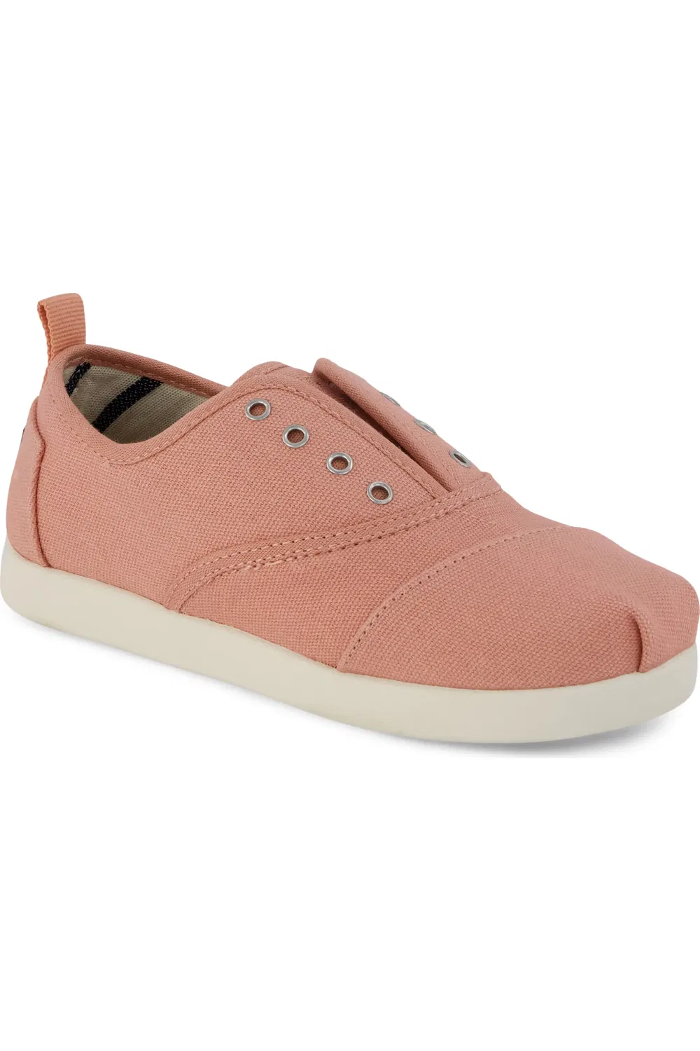 Детские кеды slip-on легкие Cordones Plus TOMS, средне-розовый