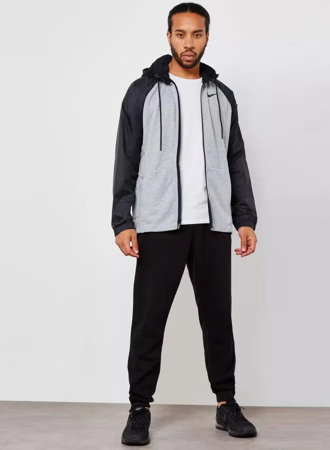 Худи с длинным рукавом Dry fit utility core Nike, серый — фото 3