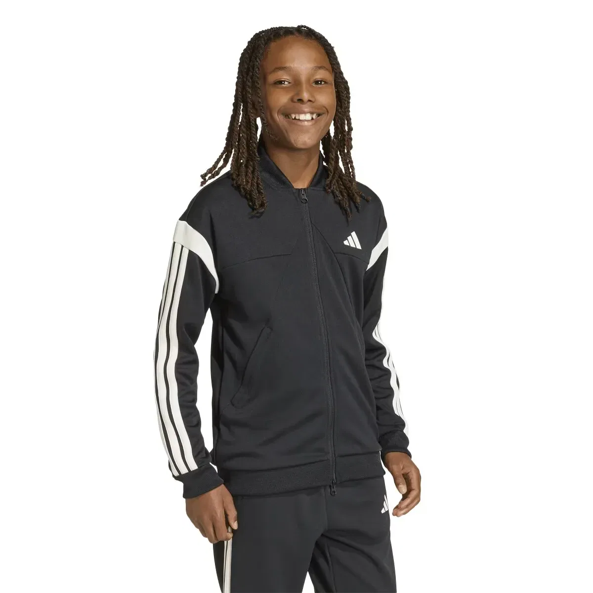 Детская куртка спортивная с принтом House Of Tiro adidas, Negro