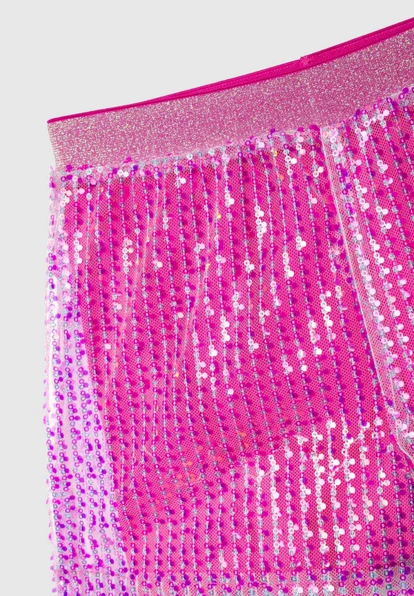 Шорты с пайетками Applicazioni Terranova, Fucsia Sport, фуксия — фото 3