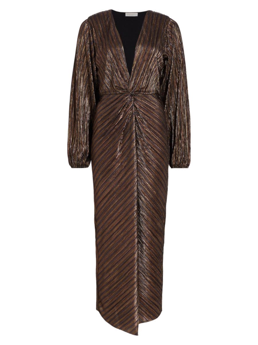 

Платье макси Sutton Metallic Ramy Brook, цвет Navy Combo Multi