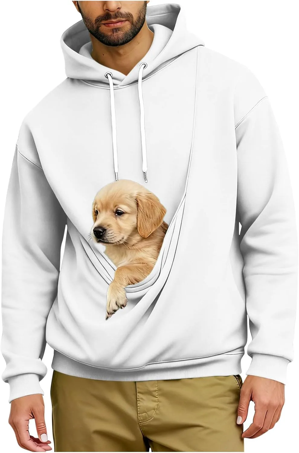 

Толстовка с капюшоном и карманом-кенгуру для кошки, Unisex, Oversized