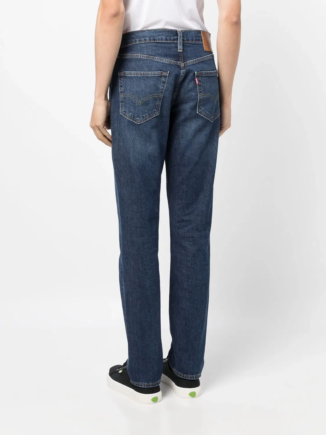 Джинсы с низкой посадкой и приталенным кроем Levi's, индиго-синий — фото 3
