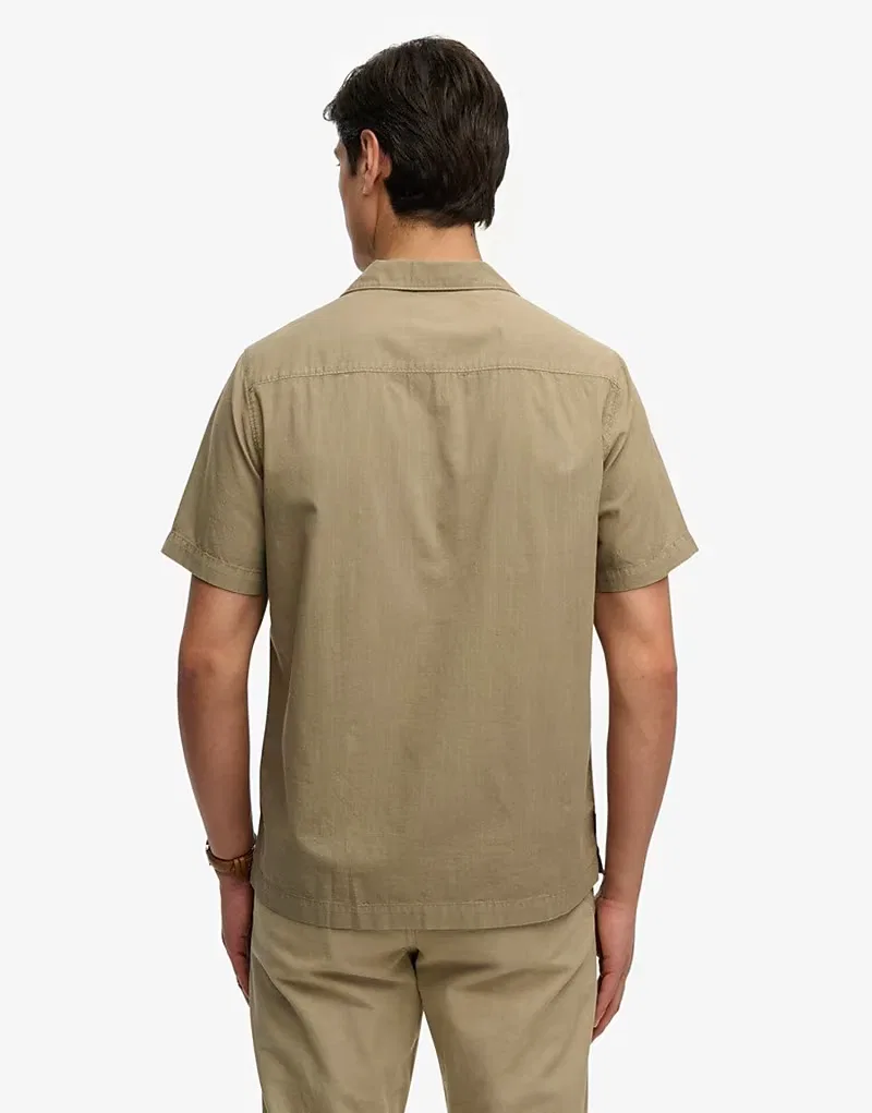 Рубашка Superdry Cabana с коротким рукавом, светло-хаки — фото 2