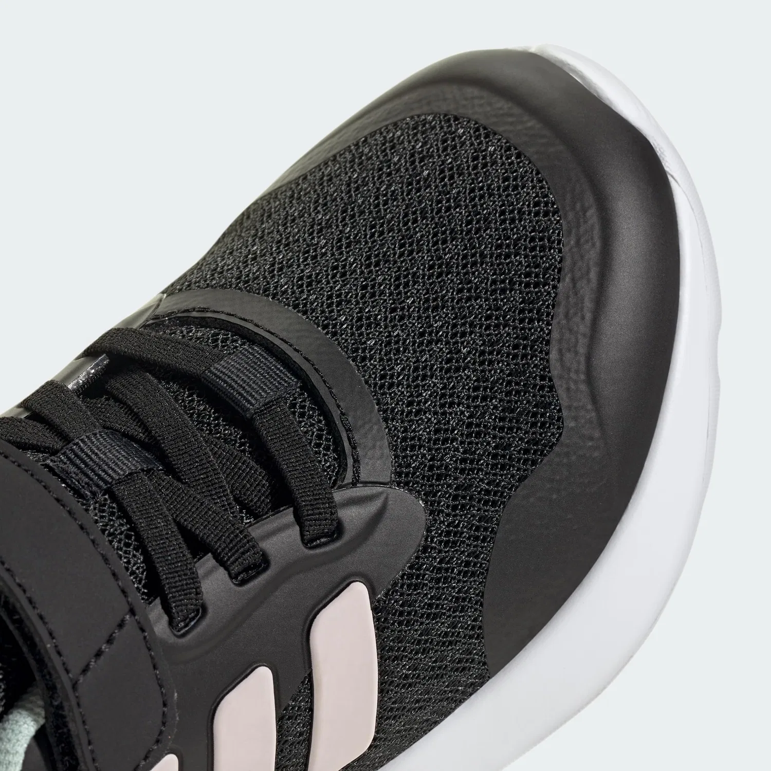 Детские кроссовки для мальчиков с кроссовками Fortarun 3.0 Children Adidas, Core Black Clear Pink Bliss Lilac — фото 4