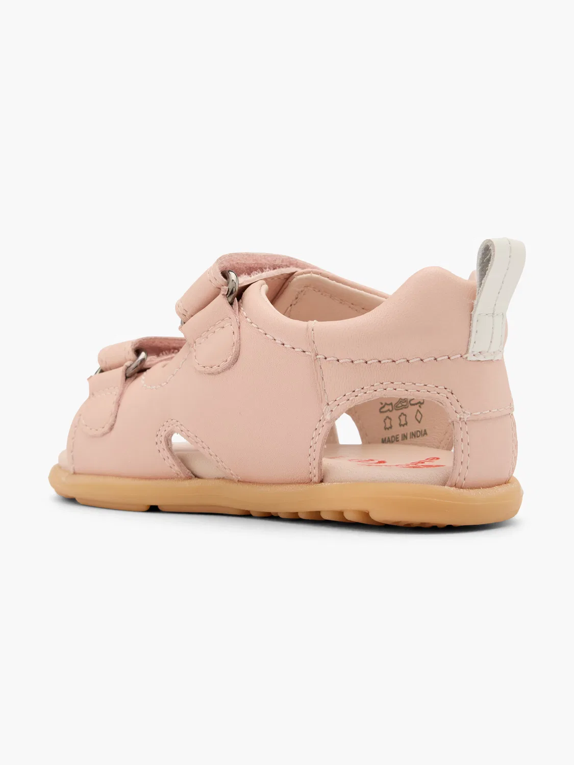 Детские сандалии на липучке CHARLI elefanten, цвет Rose Gold — фото 3