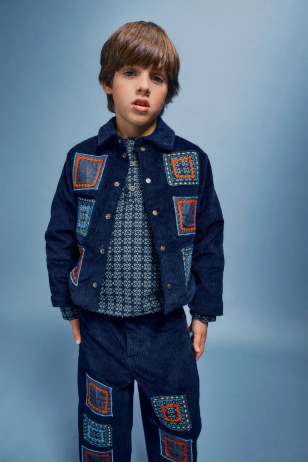 Легкая куртка из вельвета Dylan, Bebe Organic, синий — фото 4
