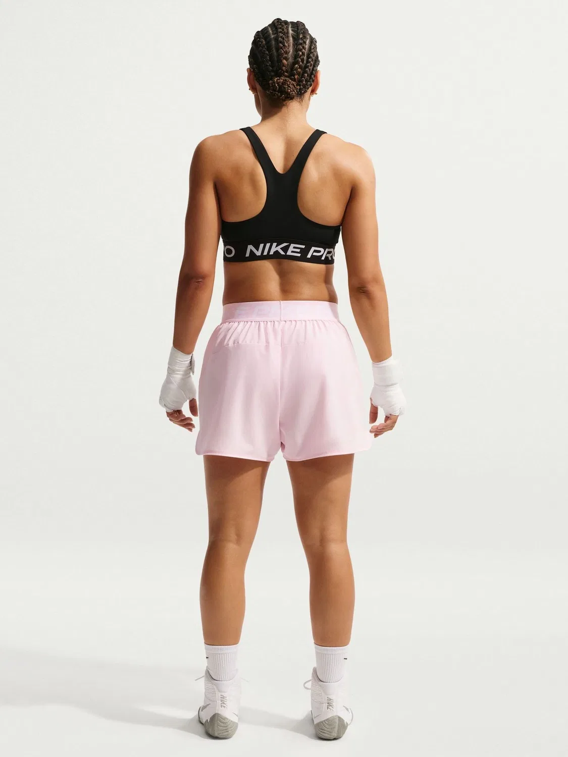 Шорты Nike Pro Dri-FIT средней посадки с вкладышем Nike, Pink Foam — фото 3