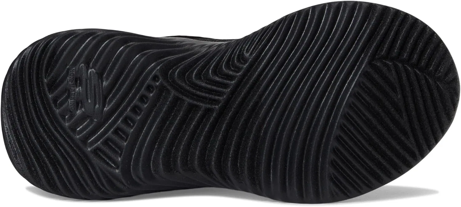 Детские кроссовки для мальчиков Bounder Techrox Skechers, Black Synthetic/Black Textile/Black Trim — фото 4