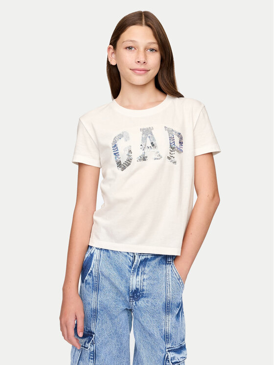

Футболка обычного кроя 628663 Gap, белый