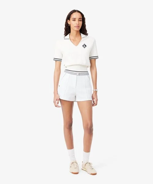 Шорты LACOSTE Классические, Хлопок и Нейлон, Франция, Белые — фото 2